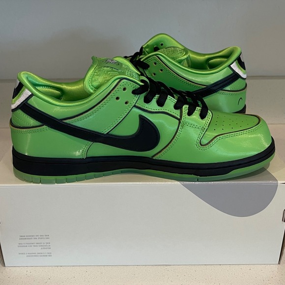 Nike SB Other - Nike SB Dunk Low Pro QS Buttercup Mean Green Black Lotus Pink 300 Men's Sz 10.5